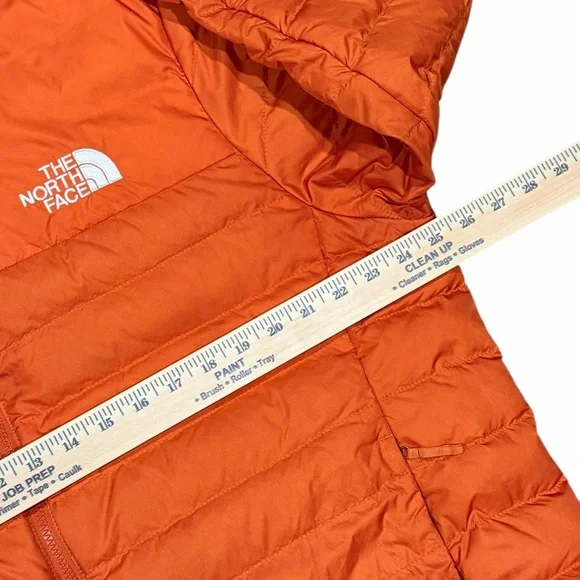 The North Face 550 Down Fill Puffer Jacket Orange Men XL